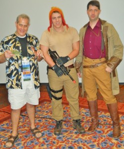 Firefly - Wash, Jane, and Mal costumes at Lone Star Con 2013